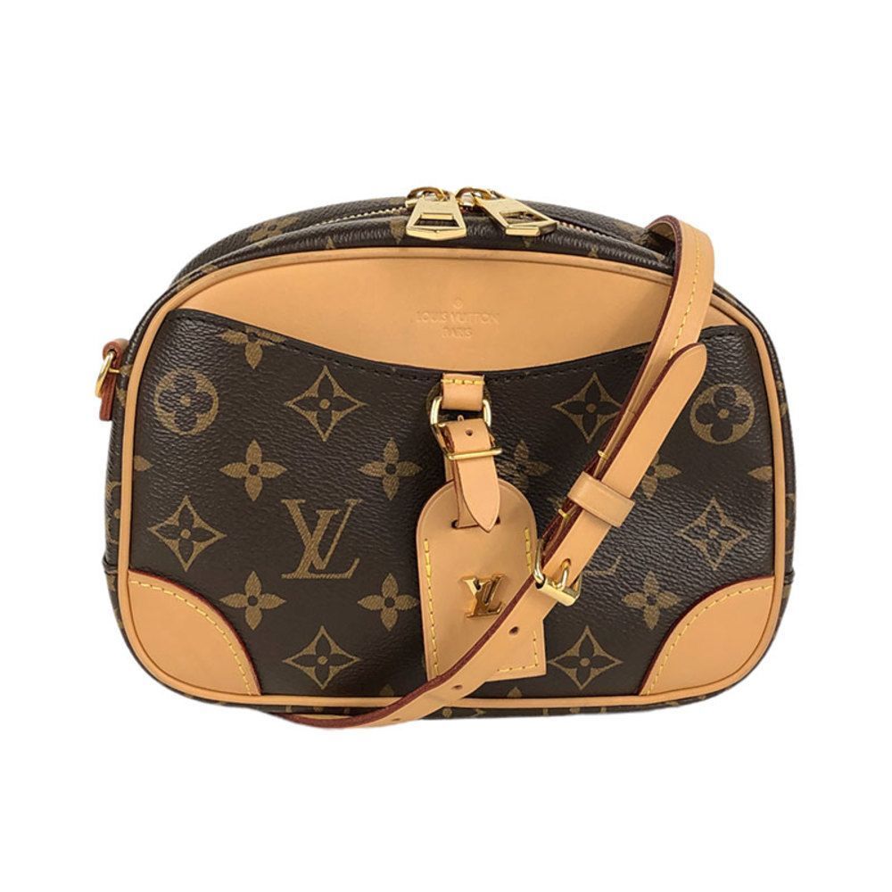 Louis Vuitton Deauville Mini Shoulder Bag Monogram Canvas Brown